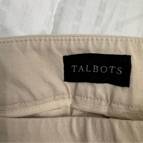 Talbots khaki Chatham slim ankle pant in excellent condition size 4P - Picture 3 of 12